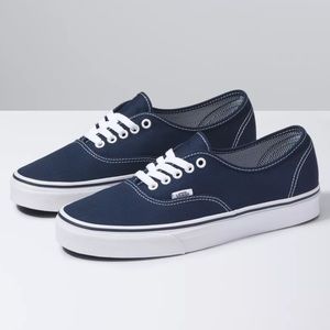 Authentic Vans, dress blues/ true white color way